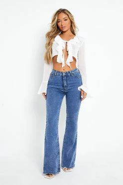 SOLADO Ruffle Tie Front Split Hem Long Sleeve Top -SOLADO Shop jpeg 3df599fd 1f62 49be 800b 8a9e6146fd6d 1800x1800