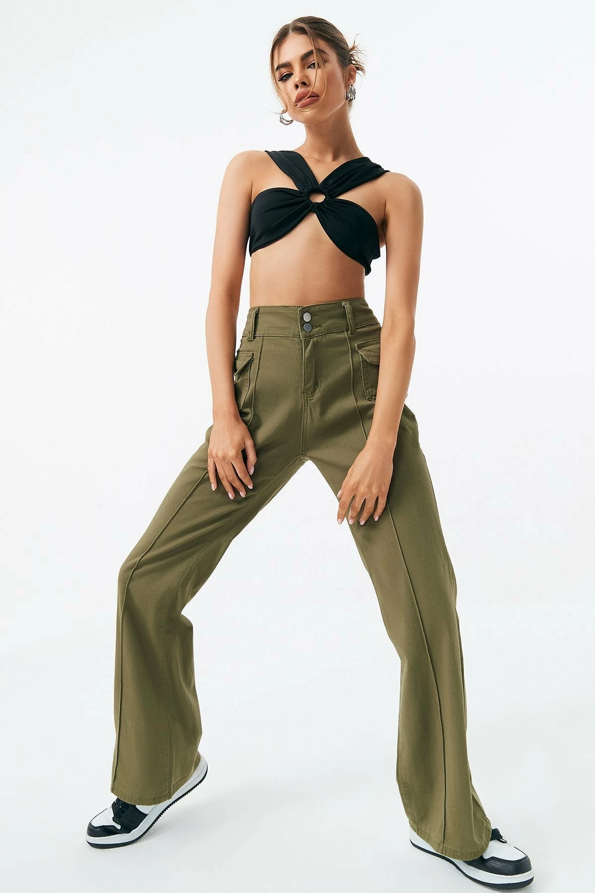 Solado O-Ring Front Cut Out Crop Top 6 Solado O-Ring Front Cut Out Crop Top - Image 4