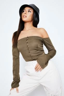 SOLADO Off Shoulder Button Front Long Sleeve Crop Top -SOLADO Shop jpeg 455cb515 5d0e 4f53 ac17 9ab9485b0933 1800x1800