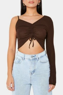 SOLADO Drawstring Ruched One Sleeve Solid Crop Top 14 SOLADO Drawstring Ruched One Sleeve Solid Crop Top -SOLADO Shop jpeg 459dae0f d410 4b1d 8fee 893f60104dca 1800x1800