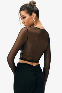 SOLADO Mesh Cut Out Twist Front Long Sleeve Crop Top 11 SOLADO Mesh Cut Out Twist Front Long Sleeve Crop Top -SOLADO Shop jpeg 48a005ab 7385 42f8 92d1 c3d40db2a262 1800x1800