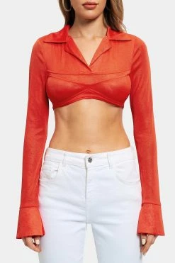 SOLADO Lapel Neck Splicing Split Cuff Long Sleeve Crop Top 14 SOLADO Lapel Neck Splicing Split Cuff Long Sleeve Crop Top -SOLADO Shop jpeg 4a35ed67 c845 40f4 81fc 4b8617318852 1800x1800