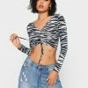 Solado Zebra Print Drawstring Ruched Long Sleeve Top -SOLADO Shop jpeg 4cb39f40 7f56 478d be2c 6a77c94c40db 1800x1800