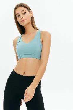 Solado Double Strap Cut Out Cross Back Sports Bra