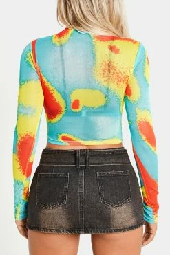 SOLADO Colorful Mesh Hanky Hem Long Sleeve Top Without Bra -SOLADO Shop jpeg 4fa5d712 3676 46cc a581 36b465ec09f3 1800x1800