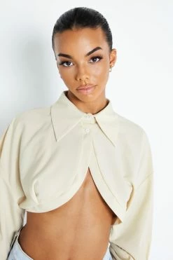 Solado Lapel Neck Asymmetrical Hem Long Sleeve Crop Top -SOLADO Shop jpeg 50d6dec8 b970 4dfe 9d52 7311771e7425 1800x1800