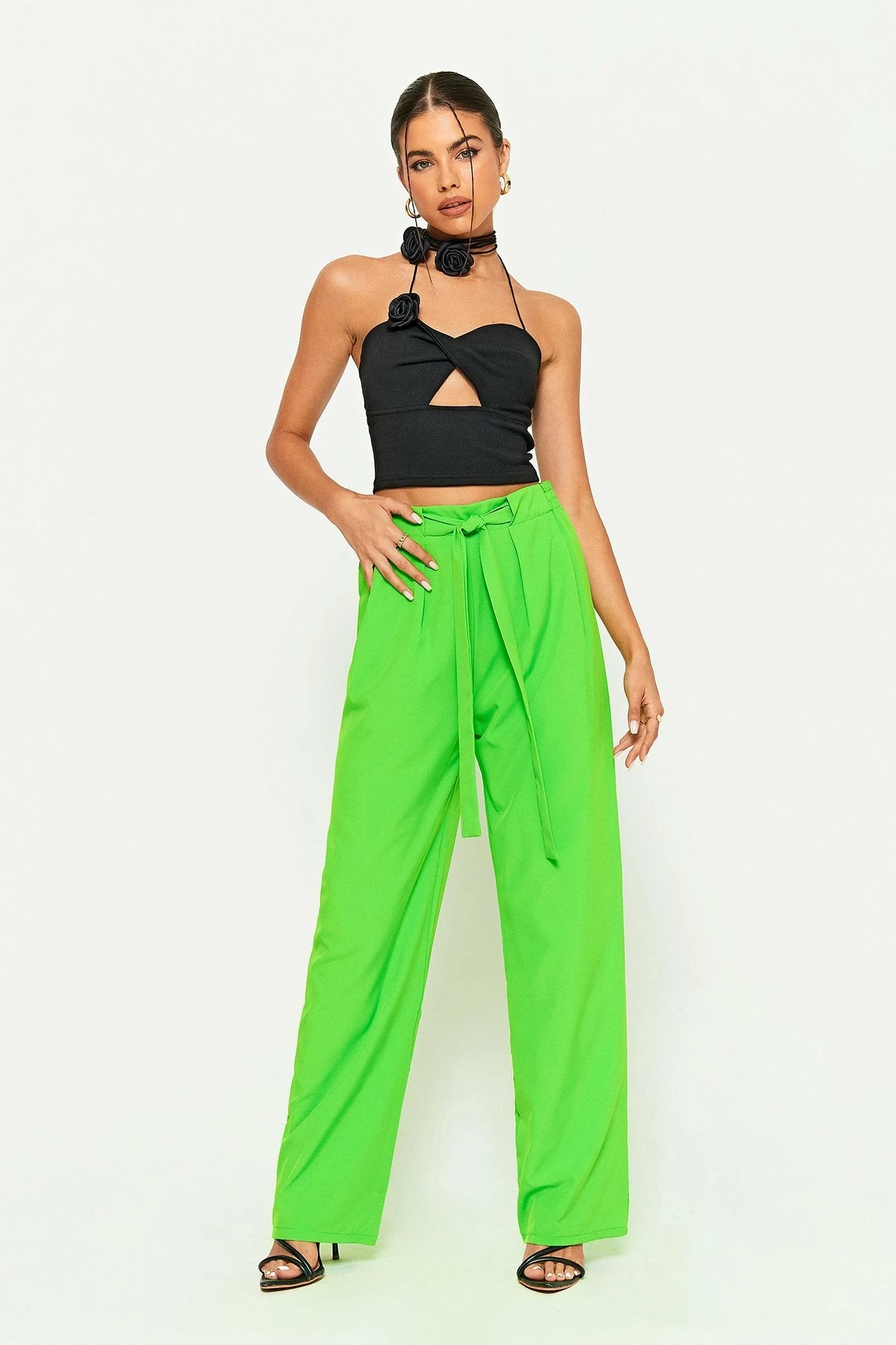 Solado Halter Neck Applique Twist Front Backless Camisole 7 Solado Halter Neck Applique Twist Front Backless Camisole - Image 5