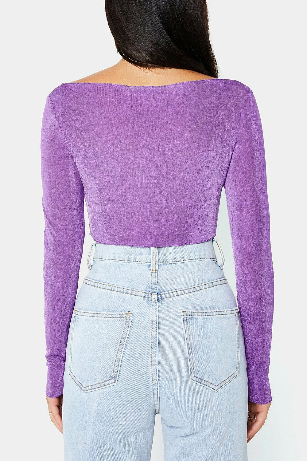 SOLADO Cowl Neck Long Sleeve Solid Crop Top 9 SOLADO Cowl Neck Long Sleeve Solid Crop Top - Image 7