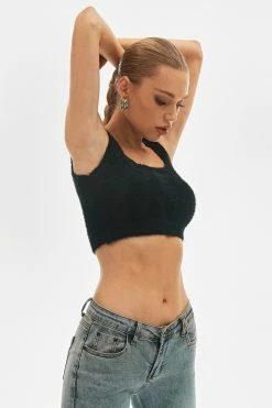 Solado Square Neck Fluffy Knitted Sleeveless Crop Tank Top -SOLADO Shop jpeg 58b2d89d 6edc 421e 9c43 6654a60e548d 1800x1800