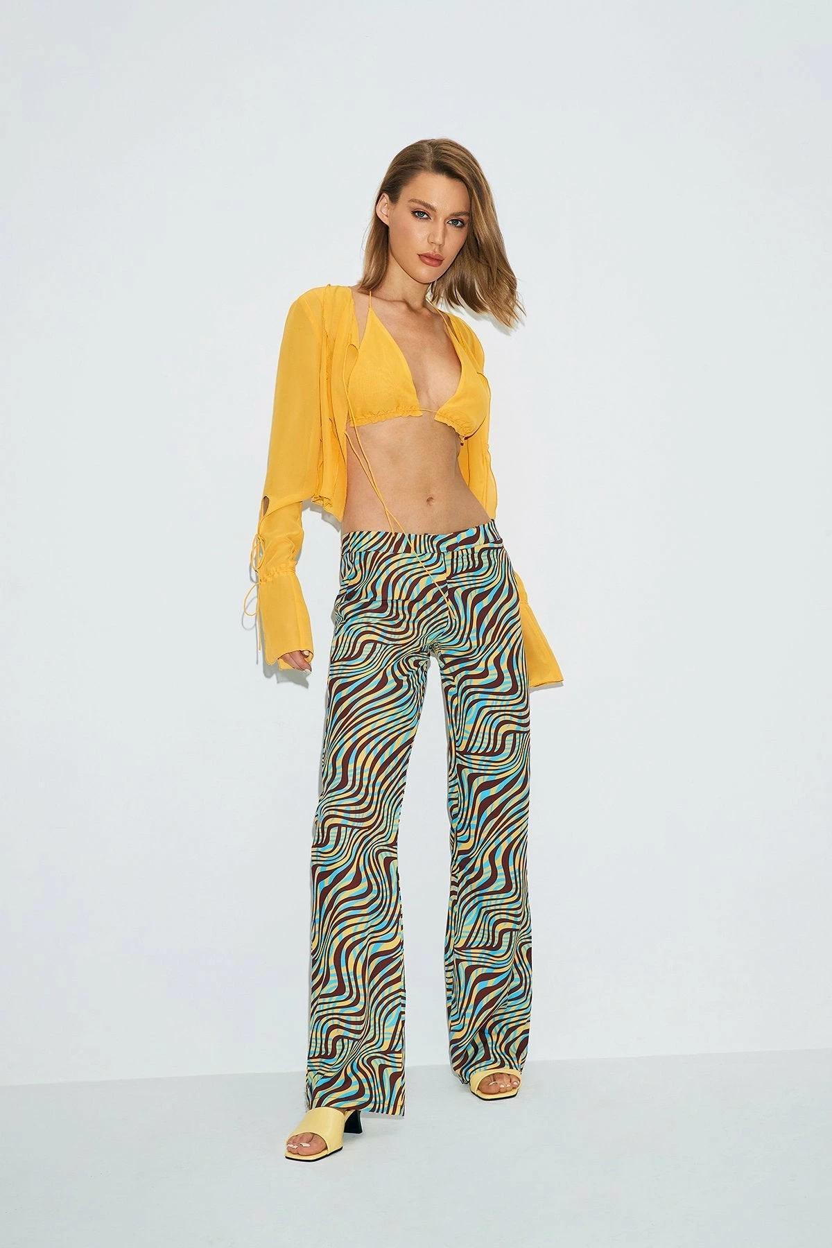 SOLADO Two Piece Tie Detail Chiffon Long Sleeve Top 7 SOLADO Two Piece Tie Detail Chiffon Long Sleeve Top - Image 5