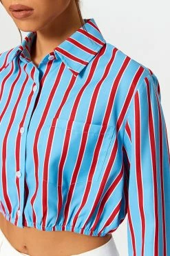 SOLADO Colorblock Stripe Print Cinched Waist Shirt -SOLADO Shop jpeg 600e21f0 0383 44fd 976c 53b7d2535b6b 1800x1800