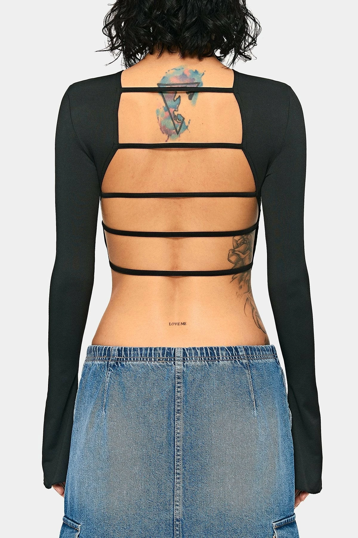 SOLADO Open Back Flared Sleeve Crop Top 9 SOLADO Open Back Flared Sleeve Crop Top - Image 7