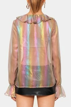 SOLADO Tie Front Laser Organza Puff Sleeve Blouse Without Cami Top -SOLADO Shop jpeg 6437f52a 0cbf 4d17 b9c0 d46d9da34abf 1800x1800