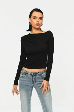 Solado Asymmetrical Neck Ruched Solid Long Sleeve Top 18 Solado Asymmetrical Neck Ruched Solid Long Sleeve Top -SOLADO Shop jpeg 694c4890 0359 4e5f b513 188a154c4636 1800x1800