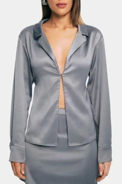 SOLADO Satin Cinched Waist Split Hem Long Sleeve Shirt 14 SOLADO Satin Cinched Waist Split Hem Long Sleeve Shirt -SOLADO Shop jpeg 69d6d631 e5a3 4315 91b6 87b6f26501a7 1800x1800