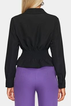 SOLADO Lapel Neck Cinched Waist Long Sleeve Top -SOLADO Shop jpeg 6de38bc1 aace 4b65 9119 58845d3269cb 1800x1800