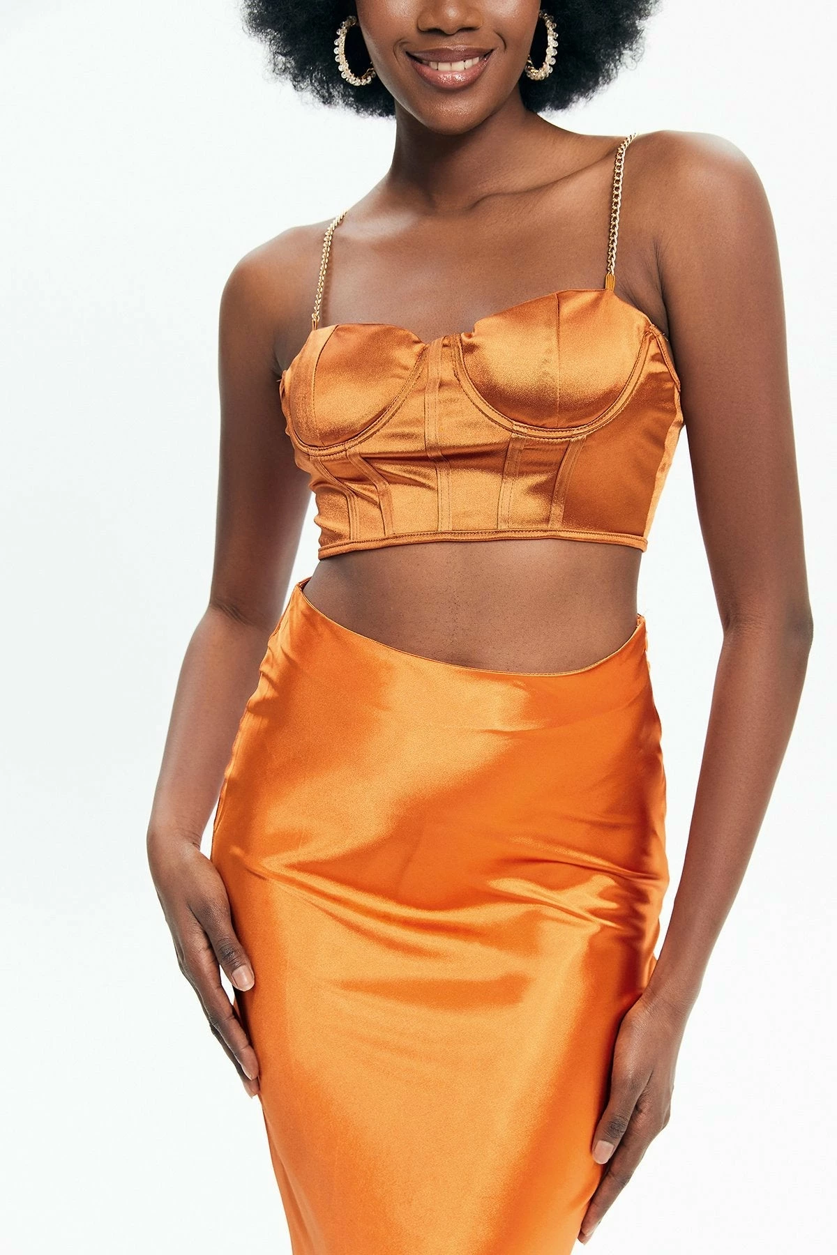 Solado Satin Chain Strap Boning Corset Top 7 Solado Satin Chain Strap Boning Corset Top - Image 5