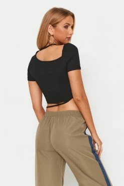 Solado Asymmetrical Neck Solid Short Sleeve T-Shirt 9 Solado Asymmetrical Neck Solid Short Sleeve T-Shirt -SOLADO Shop jpeg 7346f37a 63e1 4c11 a15c aa78857fc26f 1800x1800