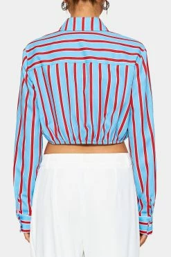 SOLADO Colorblock Stripe Print Cinched Waist Shirt -SOLADO Shop jpeg 76150764 018c 48bf 8320 a44ca3b85d24 1800x1800