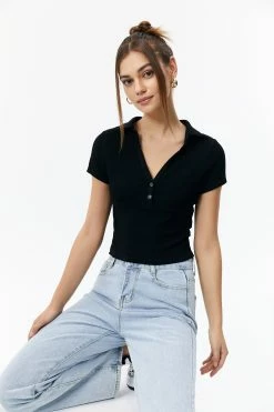 Solado Polo Neck Ribbed Short Sleeve Crop Top 16 Solado Polo Neck Ribbed Short Sleeve Crop Top -SOLADO Shop jpeg 77dbbc0d 896d 447b 8086 4ed1cf306ede 1800x1800