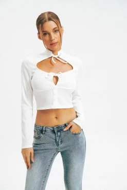 Solado Mock Neck Tie Front Cut Out Long Sleeve Top -SOLADO Shop jpeg 7a28c833 9a6e 4367 848a ef2d8c1a50ce 1800x1800