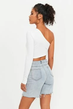 Solado Oblique Shoulder One Sleeve Solid Crop Top -SOLADO Shop jpeg 7b7ef2a4 c5f2 4a54 91b8 51056f92829d 1800x1800