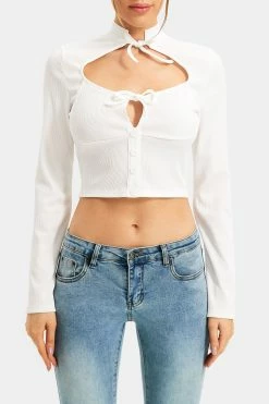 Solado Mock Neck Tie Front Cut Out Long Sleeve Top -SOLADO Shop jpeg 7d7a4d49 c13f 4b28 8d04 c035ef8bdb39 1800x1800