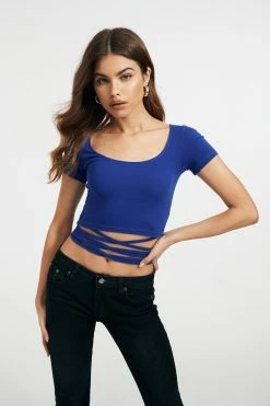 Solado Cross Tie Hem Short Sleeve Solid Crop Top 11 Solado Cross Tie Hem Short Sleeve Solid Crop Top -SOLADO Shop jpeg 80263225 b760 405f adde c9653e143cea 1800x1800