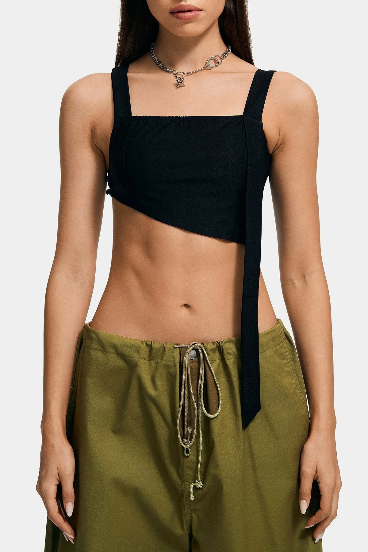 SOLADO Square Neck Asymmetric Hem Tank Top 8 SOLADO Square Neck Asymmetric Hem Tank Top - Image 6