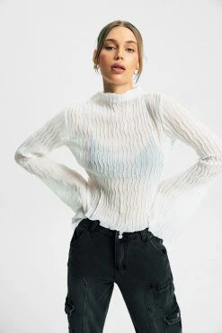 SOLADO Swirl Texture Flared Long Sleeve Top -SOLADO Shop jpeg 8587ac39 a4a8 41fd a2c5 3a88359f7f78 1800x1800