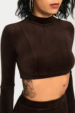 SOLADO Velvet Mock Neck Flared Sleeve Crop Top 13 SOLADO Velvet Mock Neck Flared Sleeve Crop Top -SOLADO Shop jpeg 8690f4a9 6c8b 4948 aa30 33e476c89424 1800x1800