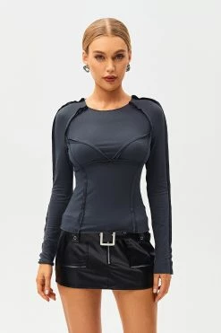 Solado Seam Detail Cinched Waist Long Sleeve Top 8 Solado Seam Detail Cinched Waist Long Sleeve Top -SOLADO Shop jpeg 87c32dfd a054 403e b080 cda73804674a 1800x1800
