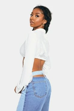 SOLADO Plunging Neck Tie Front Long Sleeve Blouse -SOLADO Shop jpeg 89d8ce1e e236 4ccf a8c2 9cfd61ce767b 1800x1800