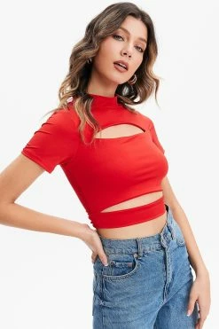 Solado Solid Cut Out Mock Neck Crop Top -SOLADO Shop jpeg 89f0c69b 18aa 43bc 9a7d bdc009f3c36a 1800x1800