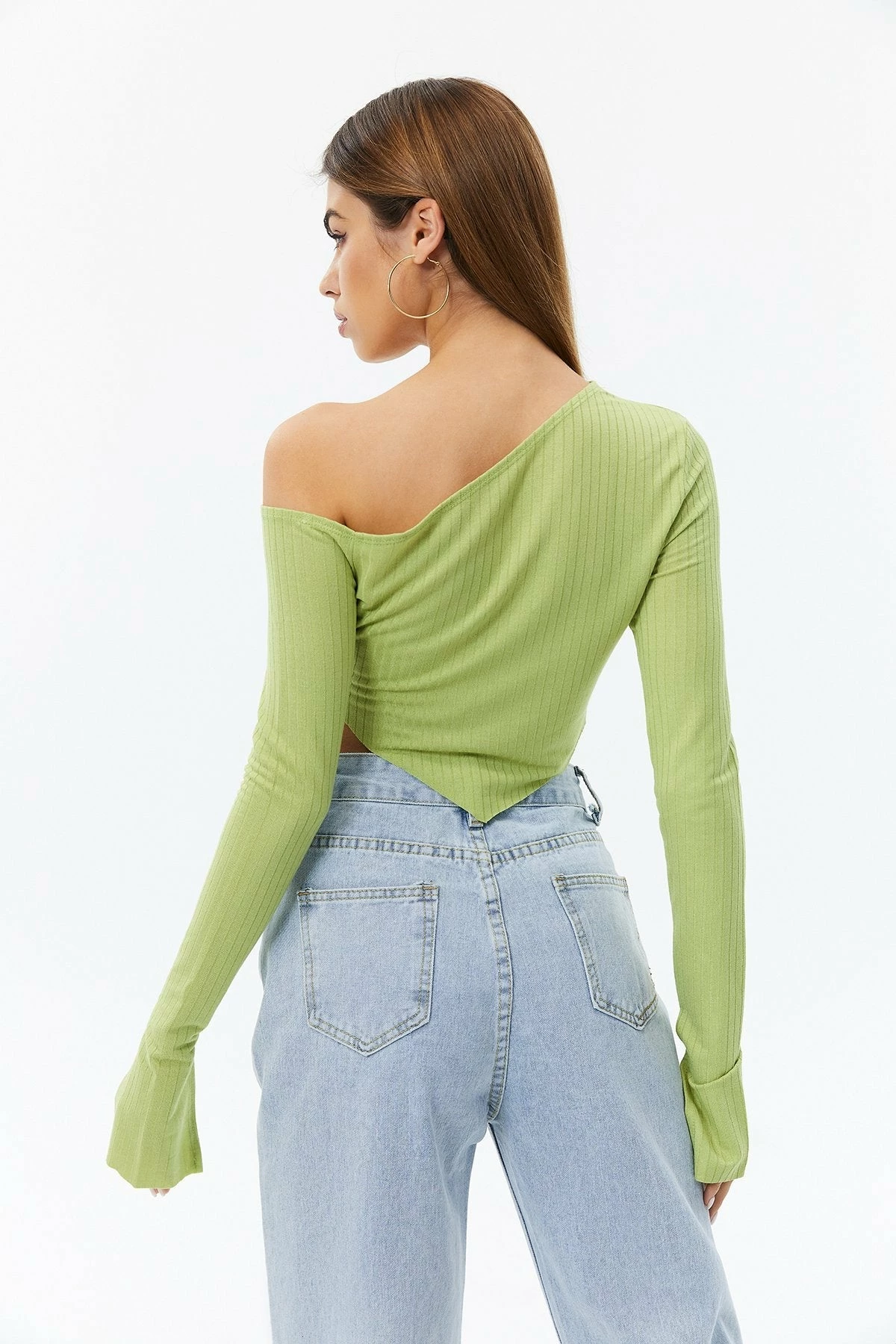 Solado Asymmetrical Cut Out One Shoulder Crop Top 4 Solado Asymmetrical Cut Out One Shoulder Crop Top - Image 2