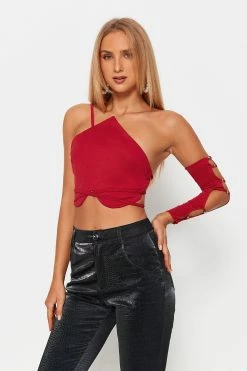 Solado One Shoulder Cross Tie Backless Crop Top With Oversleeve -SOLADO Shop jpeg 8b64a397 62c8 425f 9c0a 312c6168bac8 1800x1800