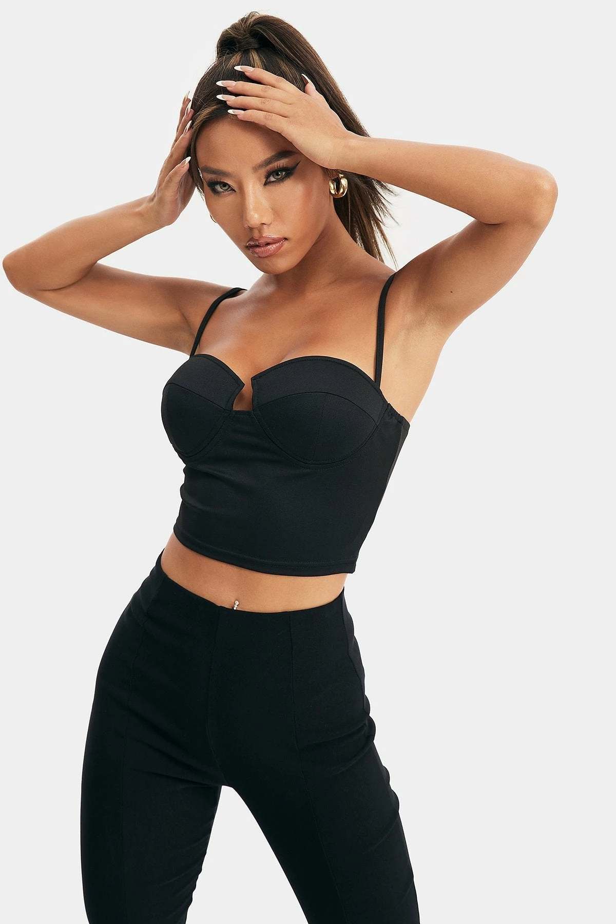 Solado Basic Plungning Neck Backless Solid Camisole 6 Solado Basic Plungning Neck Backless Solid Camisole - Image 4