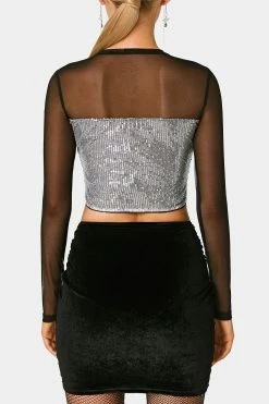 SOLADO Mesh Splicing Sequin Long Sleeve Crop Top -SOLADO Shop jpeg 8e0dd3e5 4be2 4c39 b02c f3f7581e384e 1800x1800