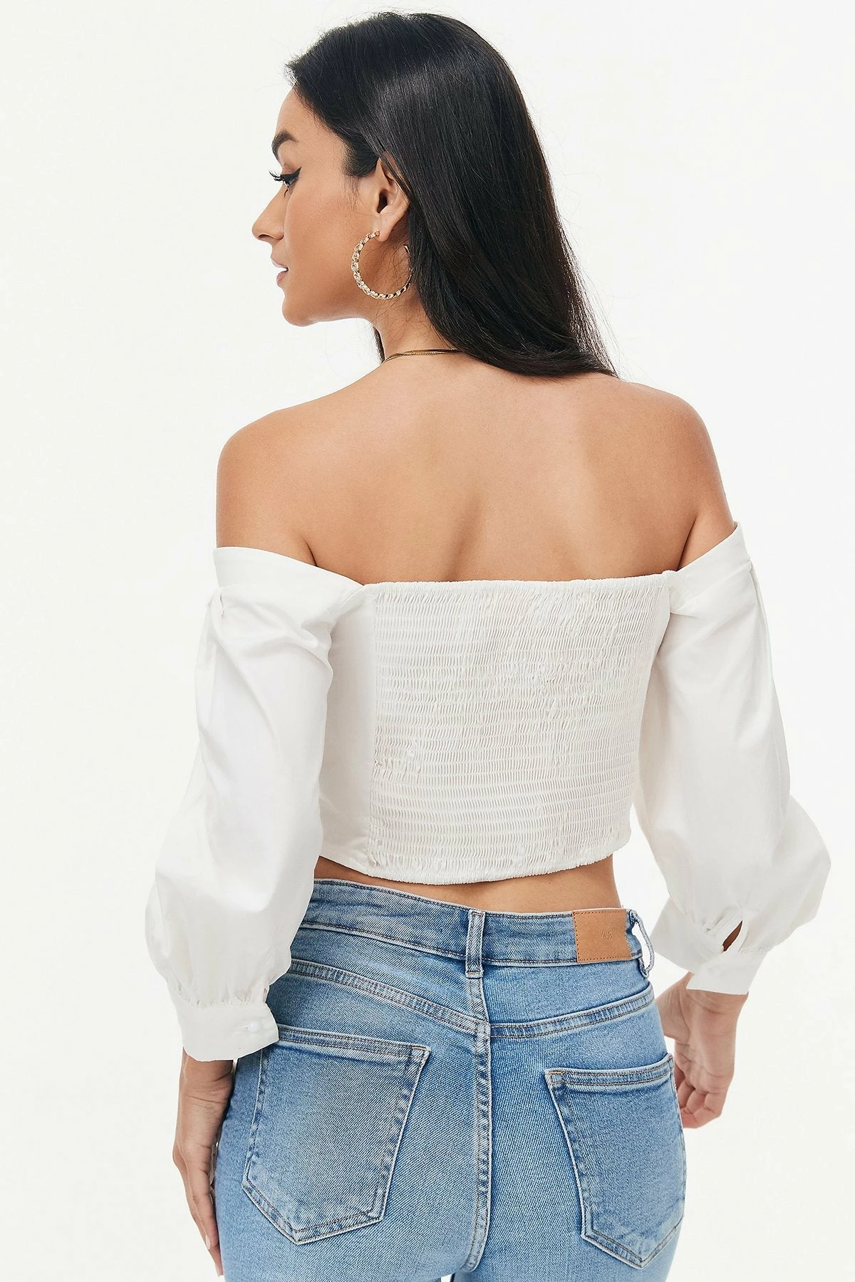 Solado Off Shoulder Puff Sleeve Crop Top 4 Solado Off Shoulder Puff Sleeve Crop Top - Image 2