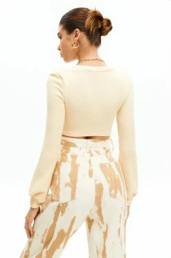 Alternative view of Solado Hook And Eye Rib-knit Crop Top
