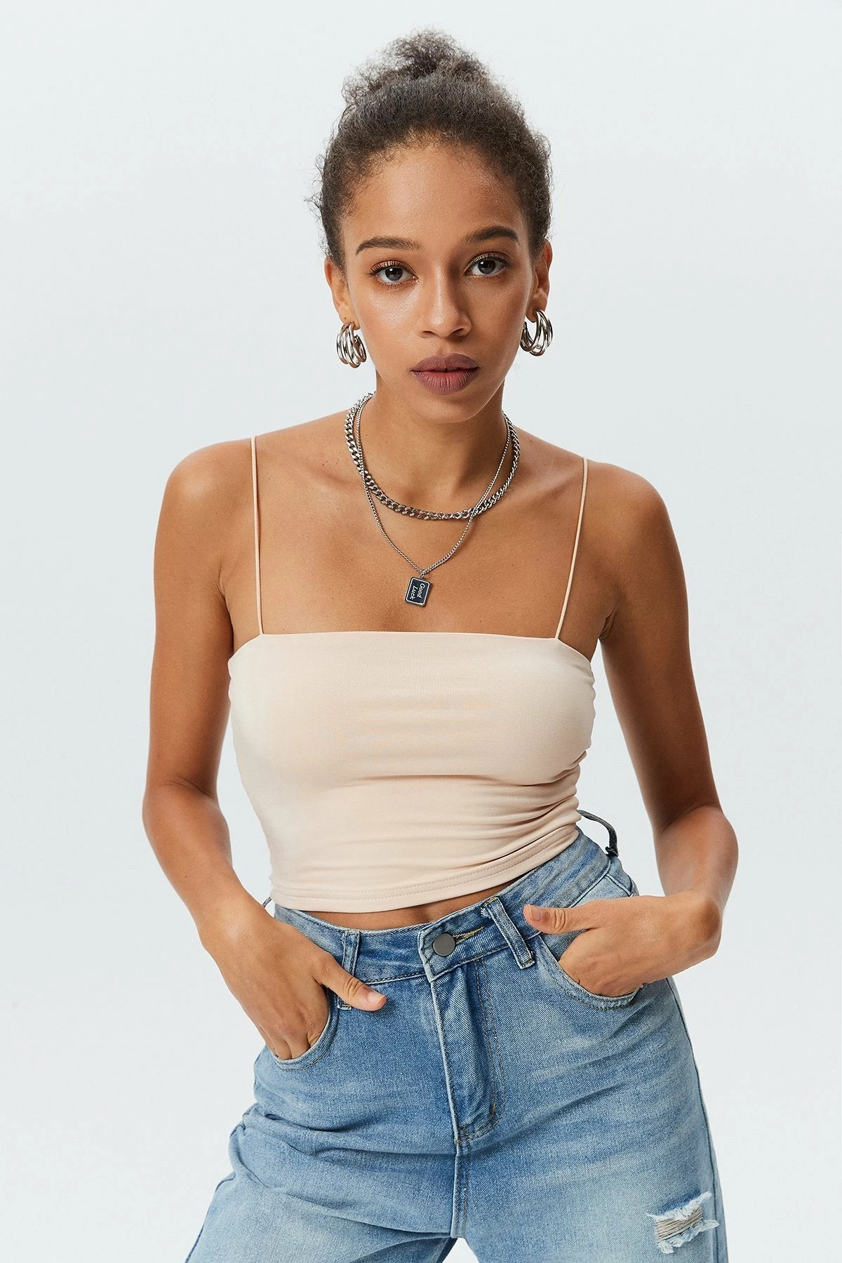 Solado Solid Backless Cami Crop Tank Top 15 Solado Solid Backless Cami Crop Tank Top - Image 13