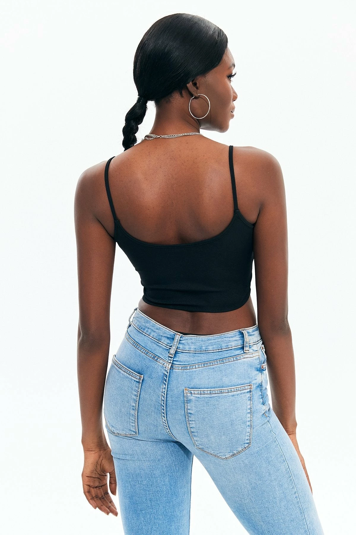 Solado Zip Up Curved Hem Boning Crop Sleeveless Top 4 Solado Zip Up Curved Hem Boning Crop Sleeveless Top - Image 2