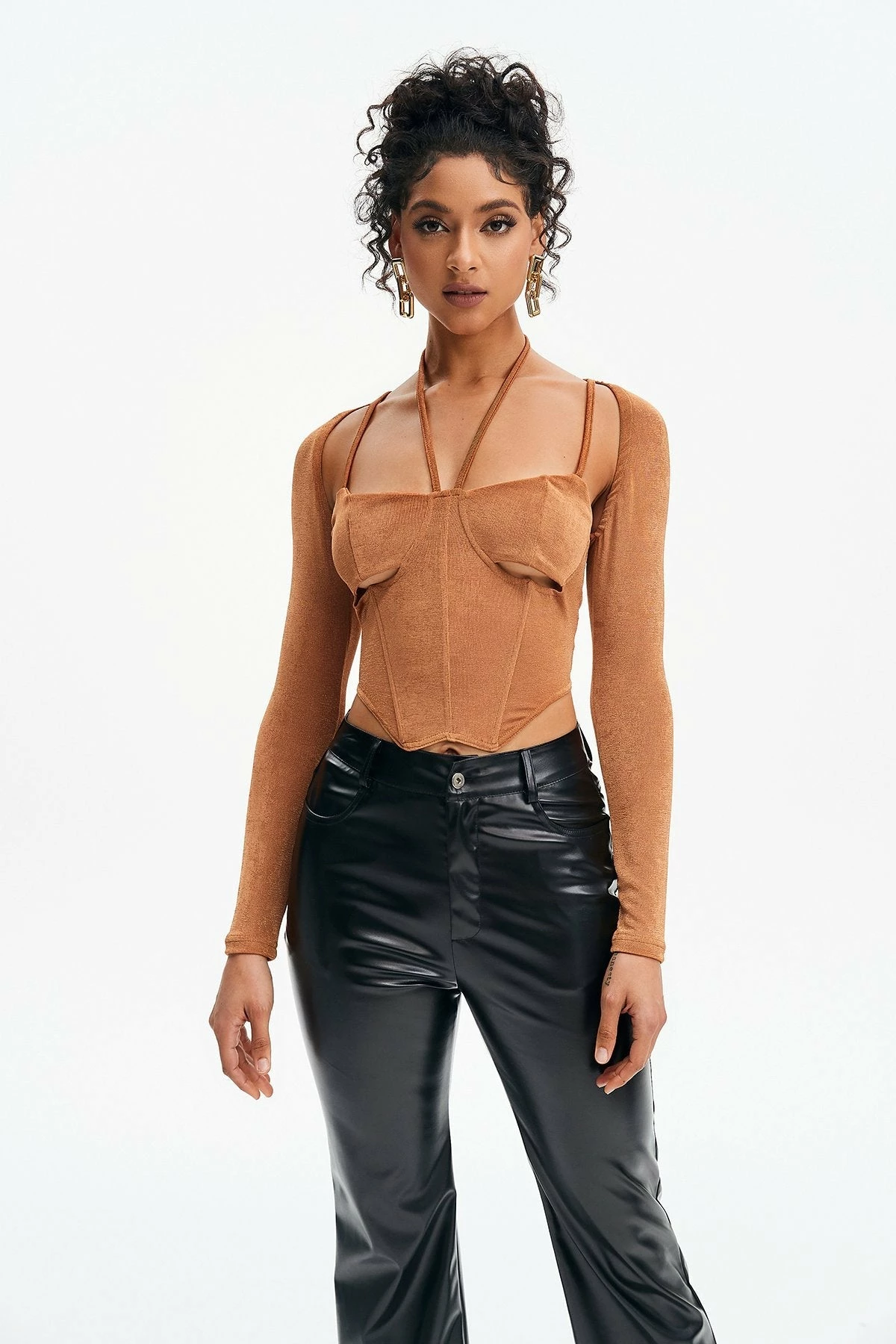 Solado Premium Lurex Boning Crop Top 5 Solado Premium Lurex Boning Crop Top - Image 3