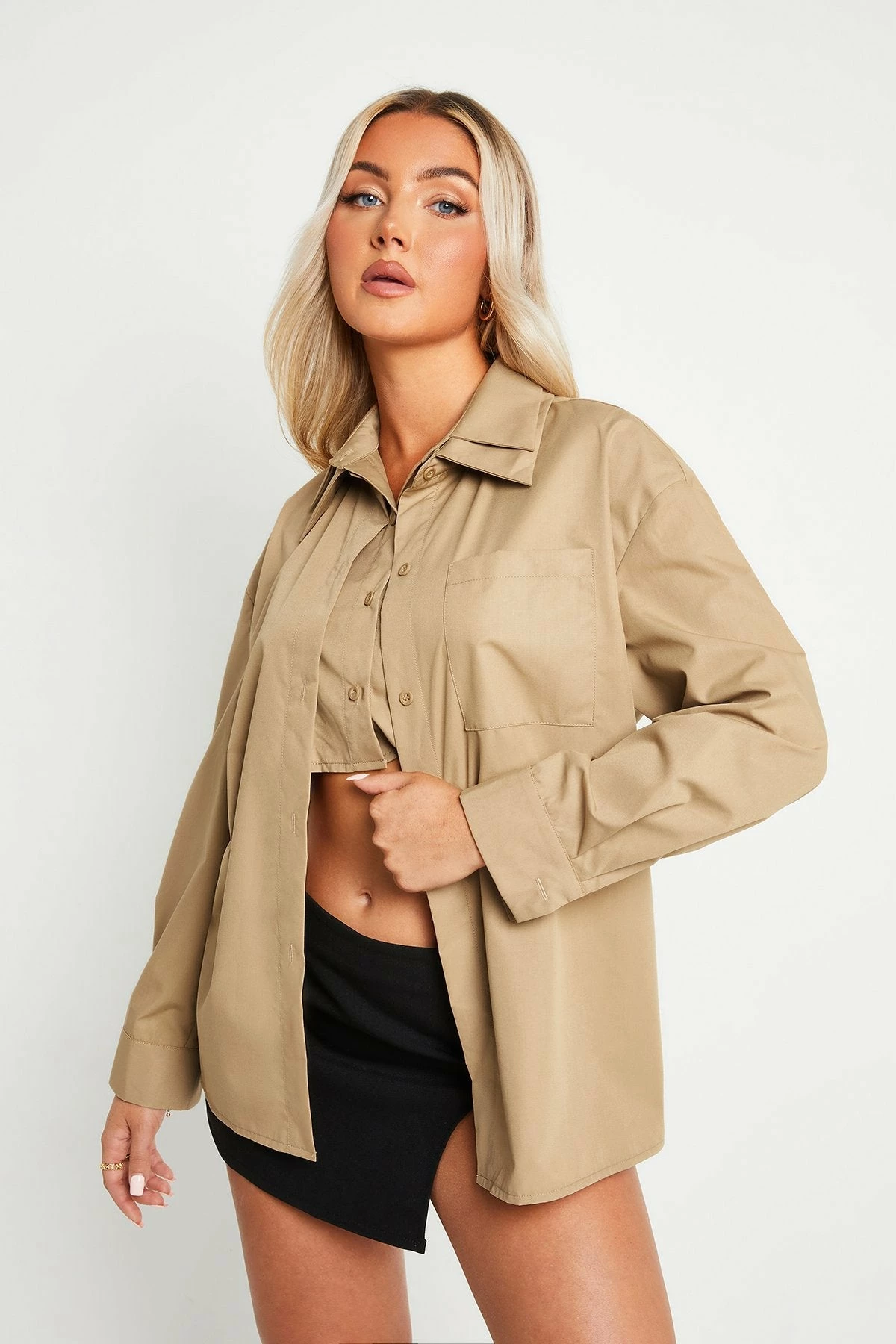 SOLADO 2 In 1 Lapel Neck Pocket Patched Long Sleeve Shirt 4 SOLADO 2 In 1 Lapel Neck Pocket Patched Long Sleeve Shirt - Image 2
