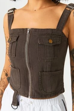 Solado Adjustable Strap Zipper Front Pocket Patched Crop Top -SOLADO Shop jpeg 97b548d2 7d8b 4869 84fb 8ab11ff7827e 1800x1800