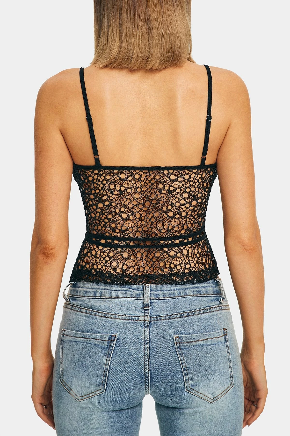 SOLADO Crochet Plunging Neck Backless Crop Top 9 SOLADO Crochet Plunging Neck Backless Crop Top - Image 7