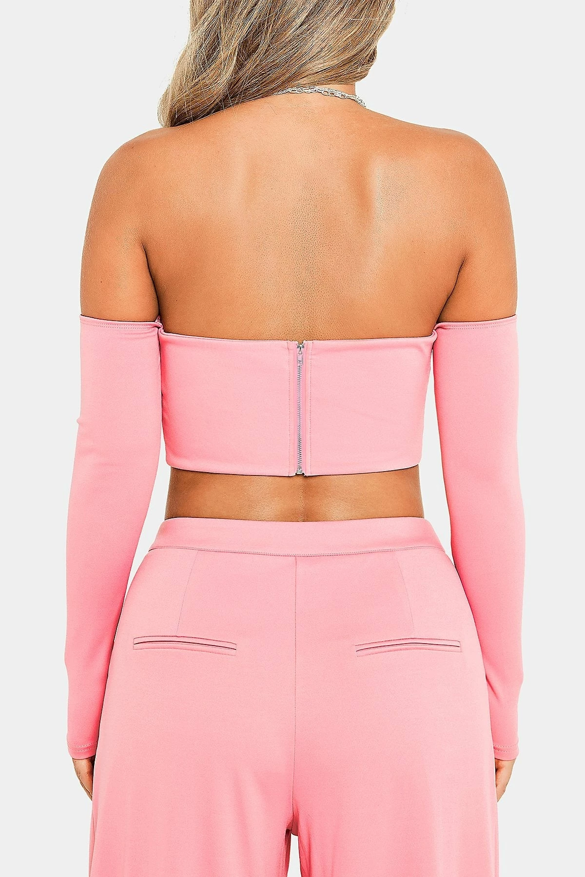 SOLADO Sweetheart Zipper Back Off Shoulder Long Sleeve Top 9 SOLADO Sweetheart Zipper Back Off Shoulder Long Sleeve Top - Image 7