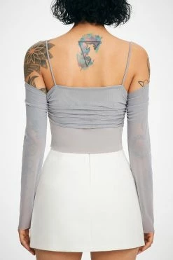 Solado Mesh Ruched Cold Shoulder Long Sleeve Top -SOLADO Shop jpeg 9bad8366 af08 43fe 9ed0 e4bee120d176 1800x1800