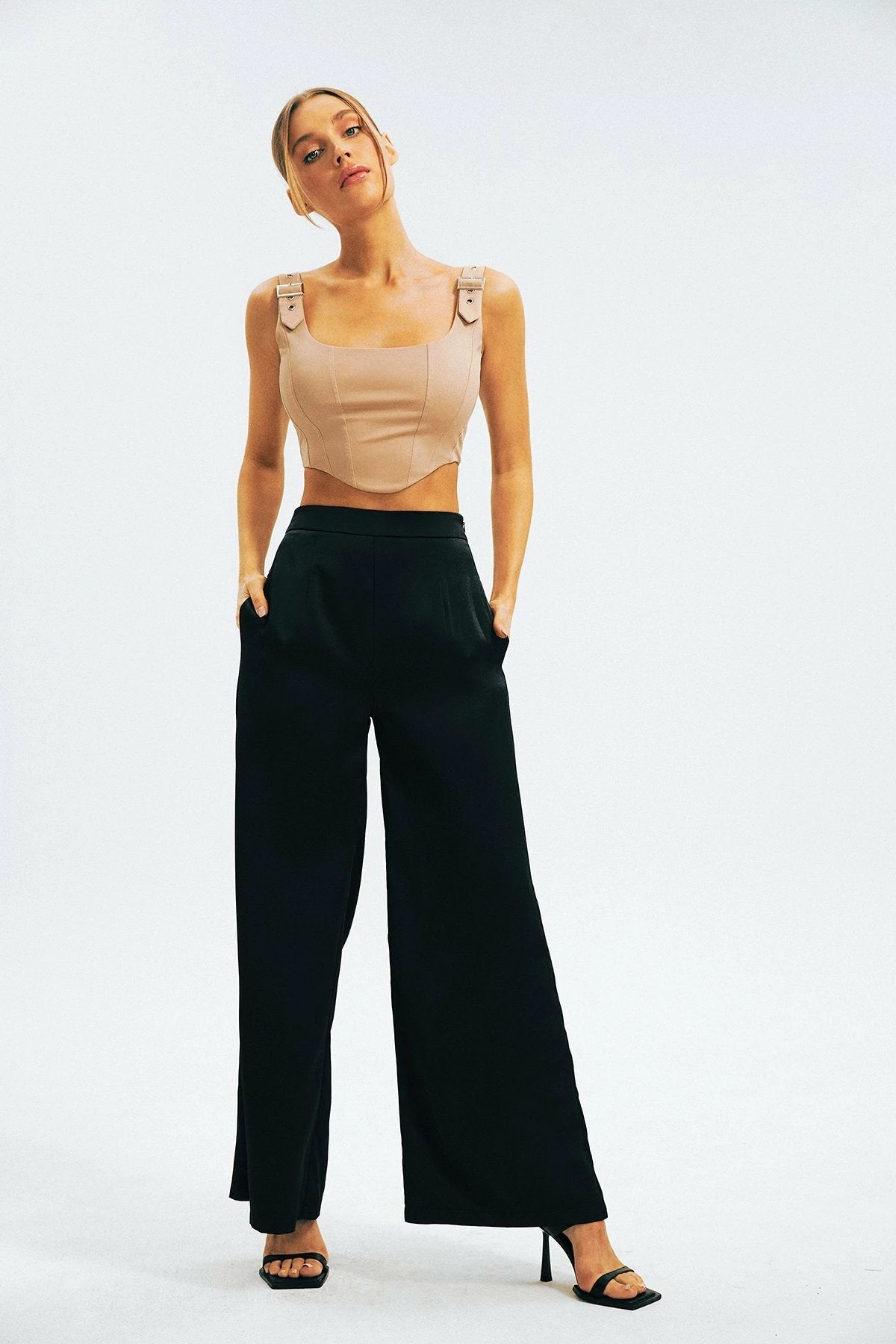 Solado Buckle Strap Curved Hem Zip Back Tank Top 7 Solado Buckle Strap Curved Hem Zip Back Tank Top - Image 5