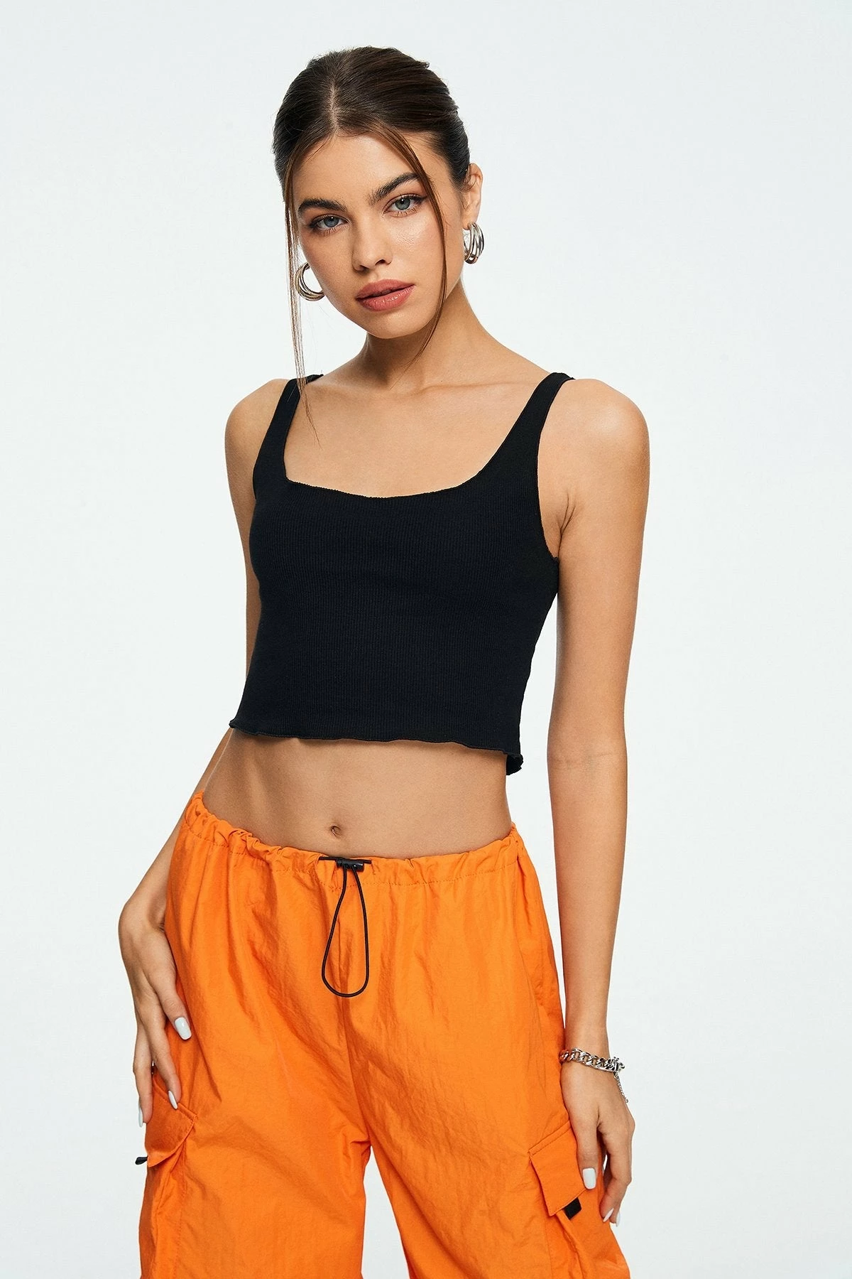 Solado U Neck Ribbed Backless Solid Tank Top 8 Solado U Neck Ribbed Backless Solid Tank Top - Image 6